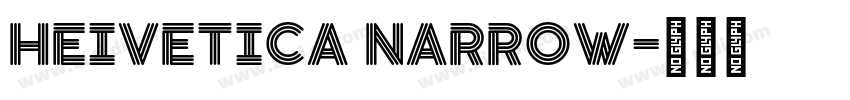 HeIvetica Narrow字体转换
